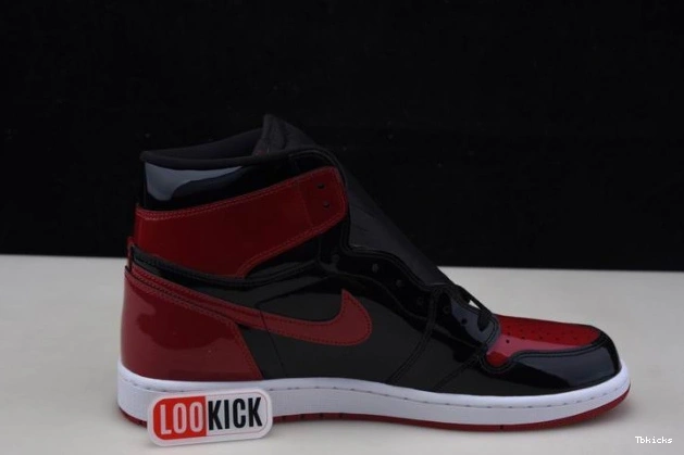 Cheap TBK Air OG 1 Patent High Jordan 555088-063 Bred 0818